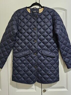 Ralph Lauren Navy Blue Padded Chore Jacket Size XS